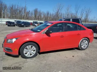 2016 Chevrolet Cruze Limited LS with VIN 1G1PC5SG8G7209493, listed as a Copart auction lot 49117305 with 127,866 mi miles and Salvage Title. Bid and sale history available at carsss.com. Image 1.