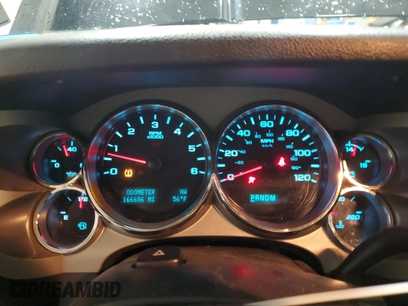 2011 Chevrolet Silverado 1500 LT with VIN 3GCPCSE02BG182891, listed as a Copart auction lot 50801645 with 166,606 mi miles and Salvage Title. Bid and sale history available at DreamBid. Image 9.
