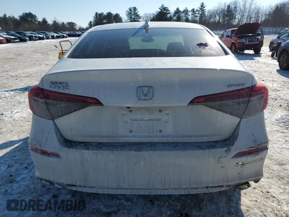 2024 Honda Civic Sedan Sport with VIN 2HGFE2F52RH554693, listed as a Copart auction lot 42432135 with 6,985 mi miles and Salvage Title. Bid and sale history available at carsss.com. Image 6.
