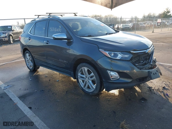 2018 Chevrolet Equinox Premier with VIN 2GNAXWEX7J6139051, listed as a IAAI auction lot 41216437 with 105,453 mi miles. Bid and sale history available at carsss.com. Image 1.