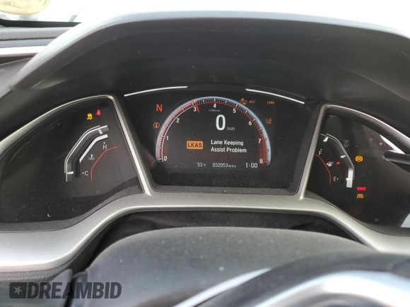 2020 Honda Civic Sedan Sport with VIN 19XFC2F85LE025126, listed as a Copart auction lot 48162865 with 32,053 mi miles and Salvage Title. Bid and sale history available at carsss.com. Image 9.