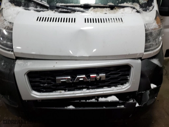 2021 Ram ProMaster Cargo Van with VIN 3C6LRVAGXME567168, listed as a Copart auction lot 88872215 with 70,277 mi miles and Salvage Title. Bid and sale history available at carsss.com. Image 11.