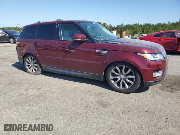 2016 Land Rover Range Rover Sport V6 HSE with VIN SALWR2VF6GA548395, listed as a Copart auction lot 52737375 with 0 mi miles and Clean Title. Bid and sale history available at carsss.com. Image 4.