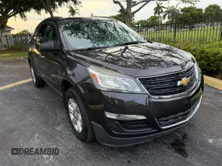 2016 Chevrolet Traverse LS z VIN 1GNKRFED8GJ258890, wystawiony jako Copart lot #60929785 z przebiegiem 97 964 mil mil oraz Czysty tytuł • Clean title. Historia ofert i sprzedaży dostępna na DreamBid. Obrazek 1.