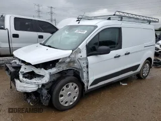 2019 Ford Transit Connect XLT with VIN NM0LS7F21K1412639, listed as a Copart auction lot 59694085 with 43,947 mi miles and Salvage title. Bid and sale history available at DreamBid. Image 1.