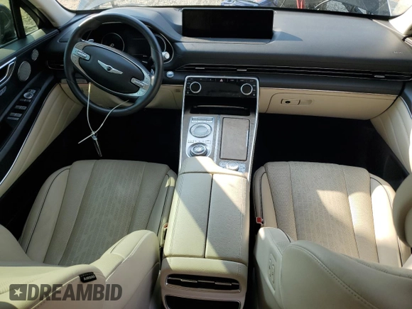 2021 Genesis GV80 with VIN KMUHBDSB5MU040461, listed as a Copart auction lot 59160715 with 62,296 mi miles and Salvage title. Bid and sale history available at DreamBid. Image 8.