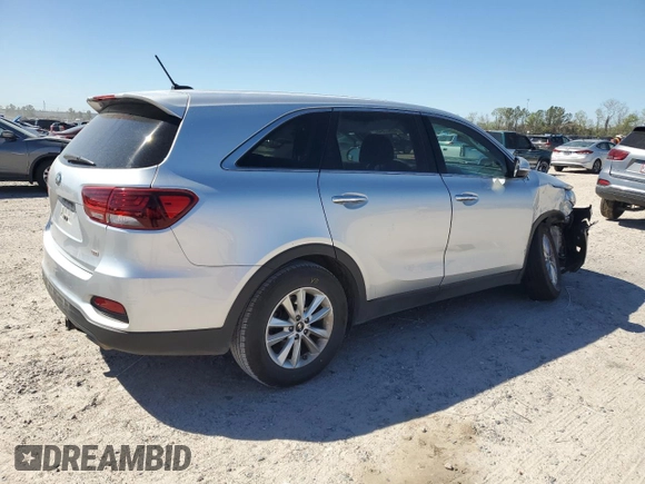 2019 Kia Sorento LX with VIN 5XYPG4A39KG579402, listed as a Copart auction lot 49922845 with 128,747 mi miles and Salvage Title. Bid and sale history available at carsss.com. Image 3.