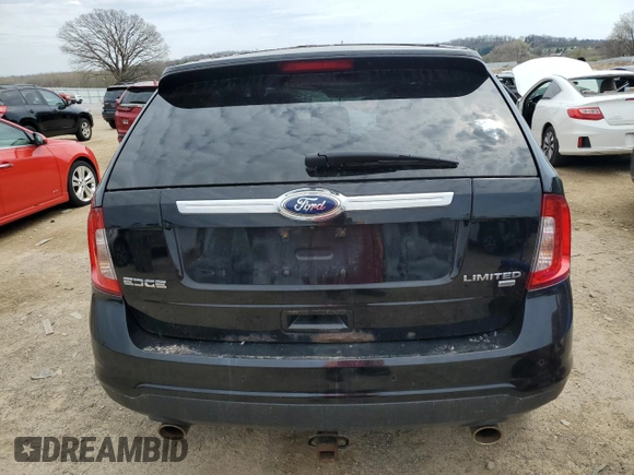 2012 Ford Edge Limited with VIN 2FMDK4KC4CBA26609, listed as a Copart auction lot 54130295 with 153,477 mi miles and Clean Title. Bid and sale history available at carsss.com. Image 6.
