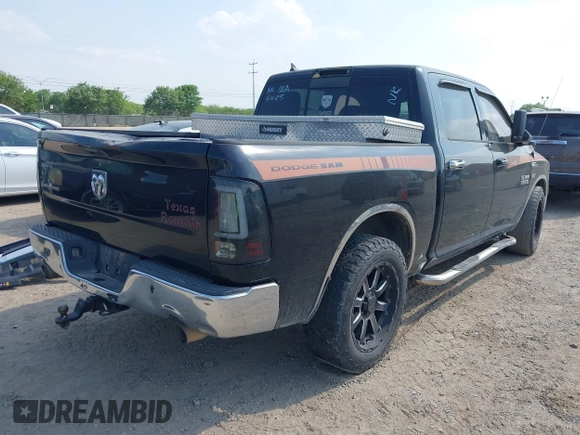 2014 Ram 1500 Lone Star z VIN 1C6RR6LT7ES345230, wystawiony jako IAAI lot #41919811 z przebiegiem 158 613 mil mil oraz . Historia ofert i sprzedaży dostępna na DreamBid. Obrazek 4.