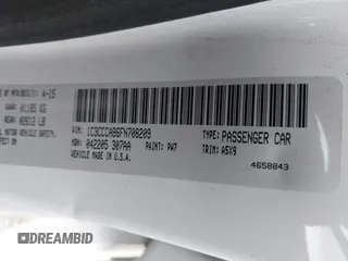 2015 Chrysler 200 Limited with VIN 1C3CCCAB6FN708209, listed as a IAAI auction lot 42057279 with 100,866 mi miles. Bid and sale history available at carsss.com. Image 9.