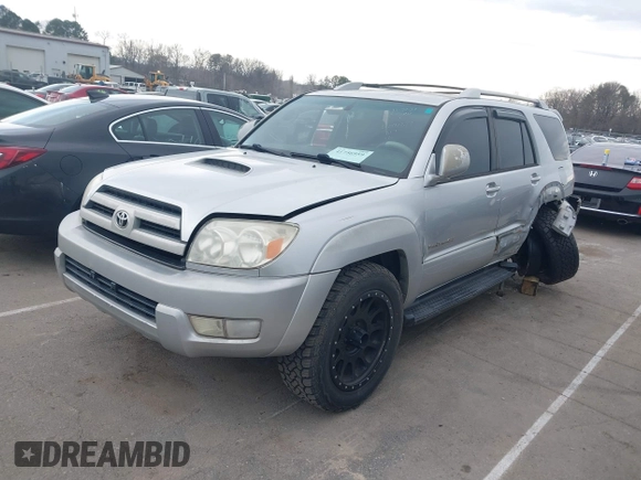 2004 Toyota 4Runner SR5 with VIN JTEBU14R240041579, listed as a IAAI auction lot 41756959 with 267,811 mi miles and . Bid and sale history available at DreamBid. Image 2.