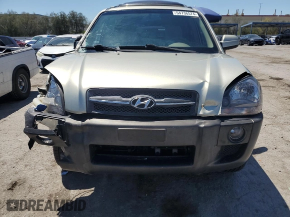 2006 Hyundai Tucson GLS with VIN KM8JN12DX6U375256, listed as a Copart auction lot 58896804 with 134,037 mi miles and Salvage Title. Bid and sale history available at carsss.com. Image 5.