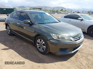 2015 Honda Accord LX with VIN 1HGCR2F36FA135374, listed as a IAAI auction lot 42219586 with 129,629 mi miles and . Bid and sale history available at DreamBid. Image 1.