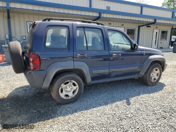 2007 Jeep Liberty Sport with VIN 1J4GK48K77W510465, listed as a Copart auction lot 53970385 with 255,529 mi miles and Salvage Title. Bid and sale history available at carsss.com. Image 3.