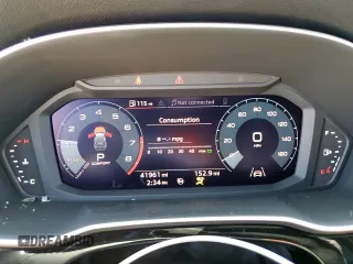2020 Audi Q3 S line Premium with VIN WA1DECF30L1100906, listed as a Copart auction lot 53922435 with 41,961 mi miles and Salvage title. Bid and sale history available at DreamBid. Image 9.