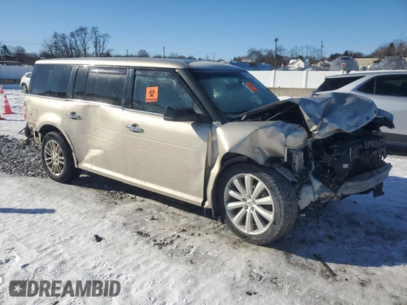 2017 Ford Flex SEL with VIN 2FMGK5C88HBA14256, listed as a Copart auction lot 89164225 with 106,833 mi miles and Salvage Title. Bid and sale history available at carsss.com. Image 4.