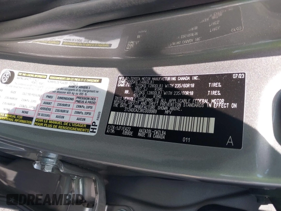 2024 Lexus NX 250 с VIN 2T2ADCAZ3RC009989, выставлен на аукционе IAAI как лот 42331593 с пробегом 14 240 миль миль и . История ставок и продаж доступна на DreamBid. Изображение 9.