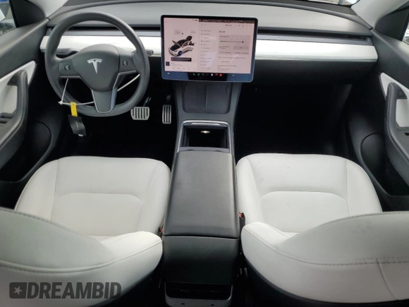 2021 Tesla Model Y Performance with VIN 5YJYGDEF4MF201815, listed as a Copart auction lot 42453075 with 76,888 mi miles and Salvage Title. Bid and sale history available at DreamBid. Image 8.
