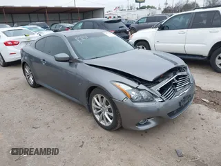 2014 Infiniti Q60 Coupe Journey with VIN JN1CV6EK6EM112185, listed as a IAAI auction lot 41578416 with 130,069 mi miles. Bid and sale history available at carsss.com. Image 1.