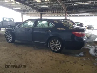 2011 Lexus LS 460 with VIN JTHBL5EF0B5103529, listed as a Copart auction lot 45342245 with 55,079 mi miles and Salvage title. Bid and sale history available at DreamBid. Image 2.