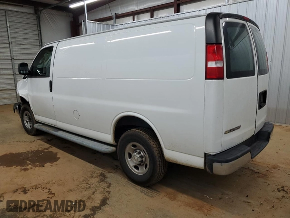 2020 Chevrolet Express Cargo with VIN 1GCWGAFG8L1203183, listed as a Copart auction lot 46116005 with 65,023 mi miles and Salvage title. Bid and sale history available at DreamBid. Image 2.