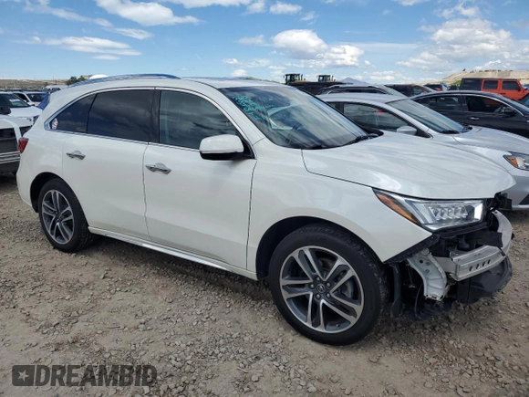 2017 Acura MDX Sport Hybrid w/Advance Pkg with VIN 5FRYD7H76HB000856, listed as a Copart auction lot 53651514 with 133,933 mi miles. Bid and sale history available at carsss.com. Image 4.