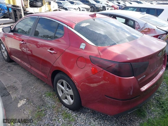 2015 Kia Optima LX with VIN 5XXGM4A70FG503492, listed as a IAAI auction lot 41706213 with 1 mi miles. Bid and sale history available at carsss.com. Image 3.