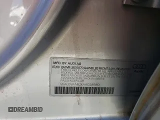 2010 Audi A4 Premium Plus z VIN WAUWFAFLXAA028980, wystawiony jako Copart lot #52961535 z przebiegiem 187 979 mil mil oraz Szkoda całkowita • Salvage title. Historia ofert i sprzedaży dostępna na DreamBid. Obrazek 15.