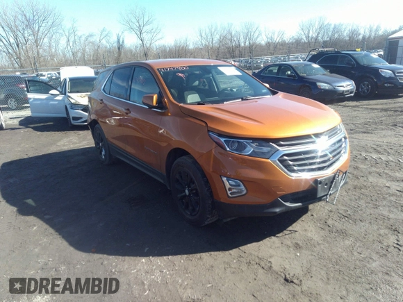 2019 Chevrolet Equinox LT with VIN 2GNAXUEV4K6161495, listed as a IAAI auction lot 41747900 with 122,089 mi miles and . Bid and sale history available at carsss.com. Image 1.