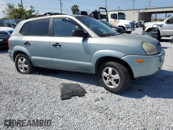 2005 Hyundai Tucson GL with VIN KM8JM12B05U151056, listed as a Copart auction lot 49132425 with 95,450 mi miles and Salvage Title. Bid and sale history available at carsss.com. Image 4.