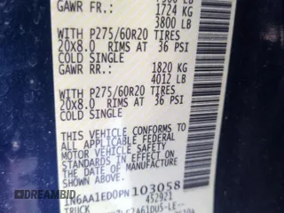 2023 Nissan Titan Pro-4X с VIN 1N6AA1ED0PN103058, выставлен на аукционе Copart как лот 49266895 с пробегом 47 145 миль миль и Списание • Salvage title. История ставок и продаж доступна на DreamBid. Изображение 12.