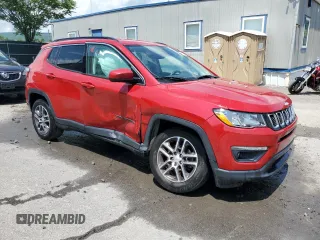 2017 Jeep Compass Latitude with VIN 3C4NJDBB3HT660606, listed as a Copart auction lot 60023685 with 80,526 mi miles and Salvage title. Bid and sale history available at DreamBid. Image 4.