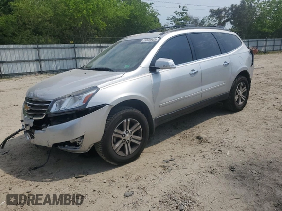 2016 Chevrolet Traverse LT z VIN 1GNKRGKD6GJ136586, wystawiony jako Copart lot #55049905 z przebiegiem 124 681 mil mil oraz Szkoda całkowita • Salvage title. Historia ofert i sprzedaży dostępna na DreamBid. Obrazek 1.