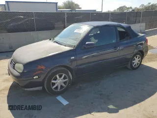 2001 Volkswagen Cabrio GLS with VIN 3VWCC21V81M803080, listed as a Copart auction lot 44494675 with 77,543 mi miles and Salvage Title. Bid and sale history available at DreamBid. Image 1.