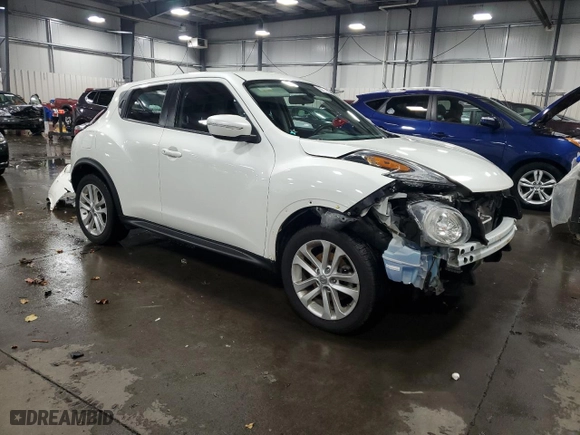 2016 Nissan Juke S with VIN JN8AF5MR9GT609948, listed as a Copart auction lot 80430744 with 57,539 mi miles and Salvage Title. Bid and sale history available at carsss.com. Image 4.