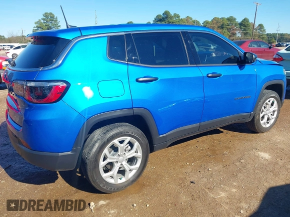 2024 Jeep Compass Sport с VIN 3C4NJDAN7RT139515, выставлен на аукционе IAAI как лот 40888483 с пробегом 7 253 миль миль и . История ставок и продаж доступна на DreamBid. Изображение 4.