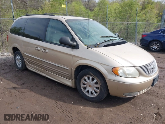 2001 Chrysler Town & Country LXi with VIN 2C8GP54L81R374793, listed as a IAAI auction lot 42150259 with 134,591 mi miles and . Bid and sale history available at DreamBid. Image 1.