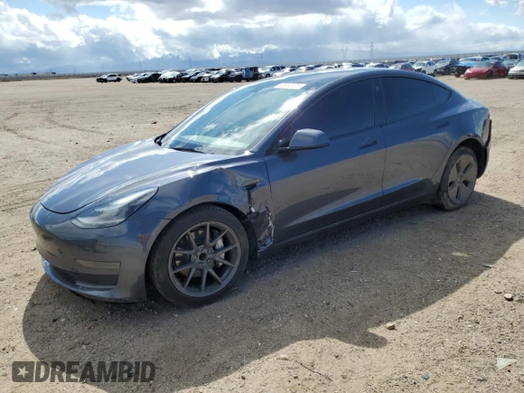 2023 Tesla Model 3 with VIN 5YJ3E1EA3PF707076, listed as a Copart auction lot 48993105 with 30,525 mi miles and Salvage Title. Bid and sale history available at DreamBid. Image 1.