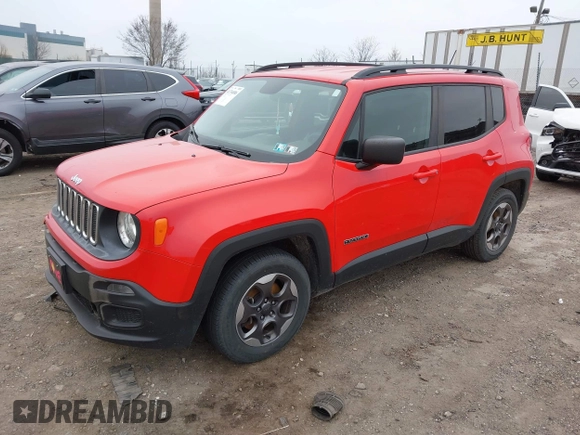 2017 Jeep Renegade Sport with VIN ZACCJAABXHPF01404, listed as a IAAI auction lot 41794086 with 49,247 mi miles and . Bid and sale history available at DreamBid. Image 18.