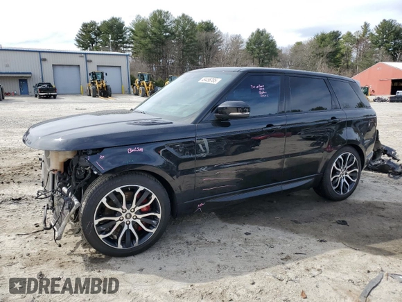 2018 Land Rover Range Rover Sport HSE Dynamic with VIN SALWV2SV7JA406930, listed as a Copart auction lot 49456785 with 84,834 mi miles and Salvage Title. Bid and sale history available at carsss.com. Image 1.