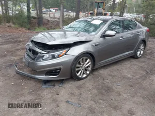 2015 Kia Optima SXL Turbo with VIN 5XXGR4A66FG393606, listed as a IAAI auction lot 42005693 with 194,747 mi miles and . Bid and sale history available at DreamBid. Image 2.