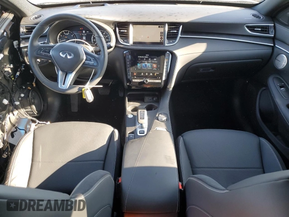 2025 Infiniti QX55 Sensory with VIN 3PCAJ5LR8SF106435, listed as a Copart auction lot 49073815 with 853 mi miles and Salvage Title. Bid and sale history available at DreamBid. Image 8.