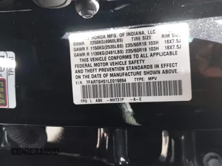 2020 Honda CR-V EX with VIN 7FART6H51LE019894, listed as a IAAI auction lot 41741587 with Not Provided miles and . Bid and sale history available at DreamBid. Image 9.