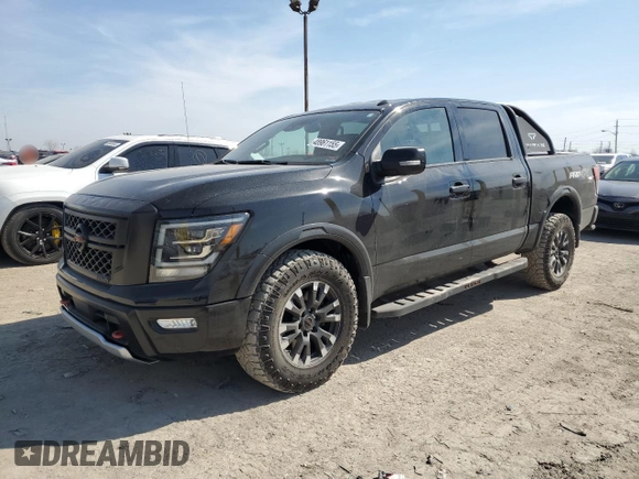2020 Nissan Titan SL with VIN 1N6AA1ED1LN500028, listed as a Copart auction lot 48961155 with 50,088 mi miles and Salvage title. Bid and sale history available at DreamBid. Image 1.