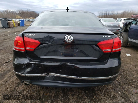2015 Volkswagen Passat SEL Premium with VIN 1VWCT7A31FC121677, listed as a Copart auction lot 50835905 with 122,782 mi miles and Salvage title. Bid and sale history available at DreamBid. Image 6.