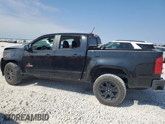 2020 Chevrolet Colorado 2WD Z71 with VIN 1GCGSDENXL1243544, listed as a Copart auction lot 75746304 with Not provided miles and Salvage title. Bid and sale history available at DreamBid. Image 2.