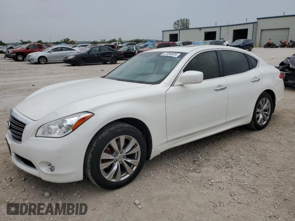 2012 Infiniti M37 with VIN JN1BY1AR2CM396663, listed as a Copart auction lot 67894924 with 125,691 mi miles and Salvage Title. Bid and sale history available at carsss.com. Image 1.
