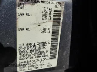 2018 Nissan Altima 2.5 S with VIN 1N4AL3AP7JC101051, listed as a Copart auction lot 51948965 with 102,415 mi miles and Salvage Title. Bid and sale history available at carsss.com. Image 12.