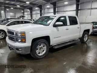 2014 Chevrolet Silverado 1500 LT with VIN 3GCUKREC0EG294862, listed as a Copart auction lot 57144794 with 115,009 mi miles and Salvage Title. Bid and sale history available at DreamBid. Image 1.