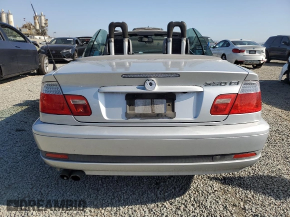 2004 BMW 3 Series 330Ci with VIN WBABW53444PL47375, listed as a Copart auction lot 62426555 with 162,212 mi miles and Salvage title. Bid and sale history available at DreamBid. Image 6.
